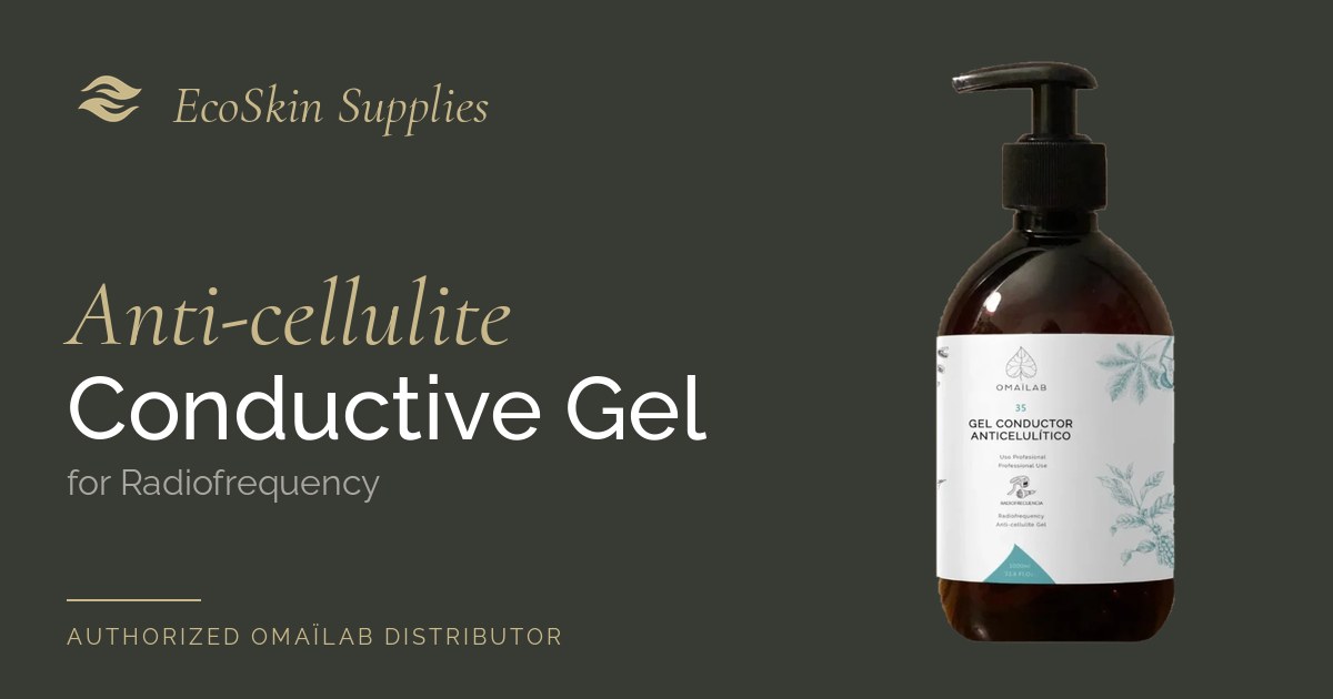 Anti-cellulite conductive gel for radiofrequency body treatments by OMAILAB, EcoSkin Supplies