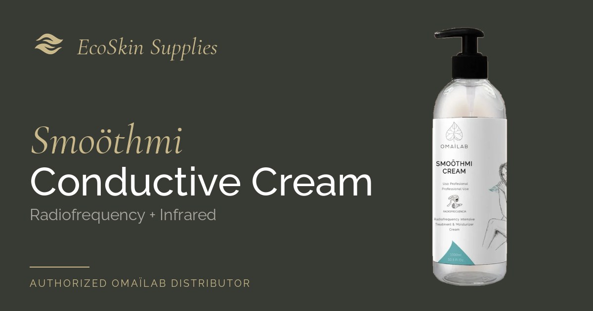 Smoothmi body sculpting conductive cream for radiofrequency and infrared treatments by OMAILAB, EcoSkin Supplies