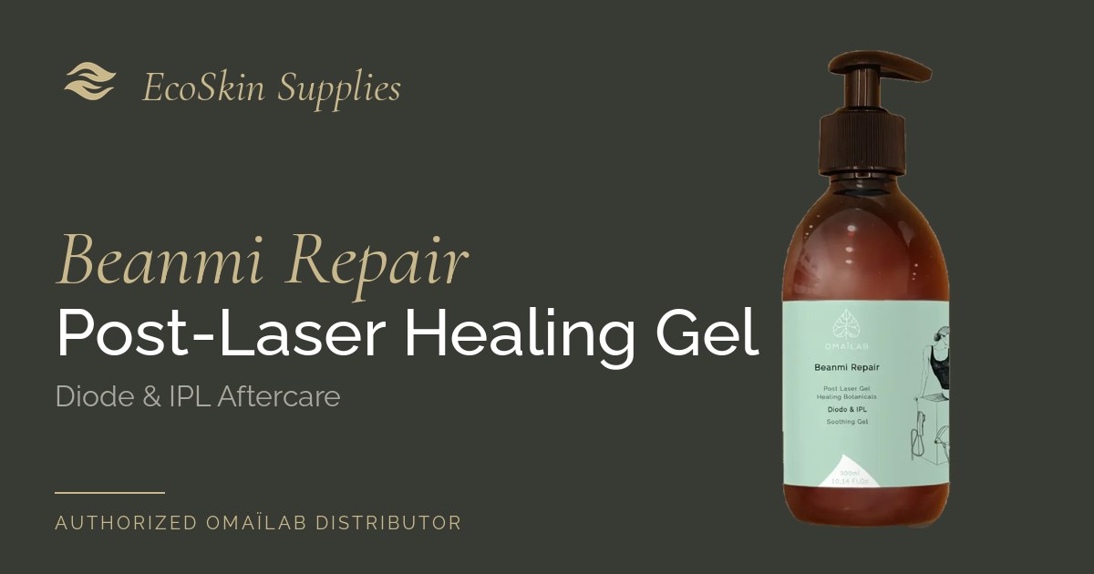 Beanmi Repair post laser and IPL aloe vera healing gel for diode and IPL aftercare by OMAILAB, EcoSkin Supplies