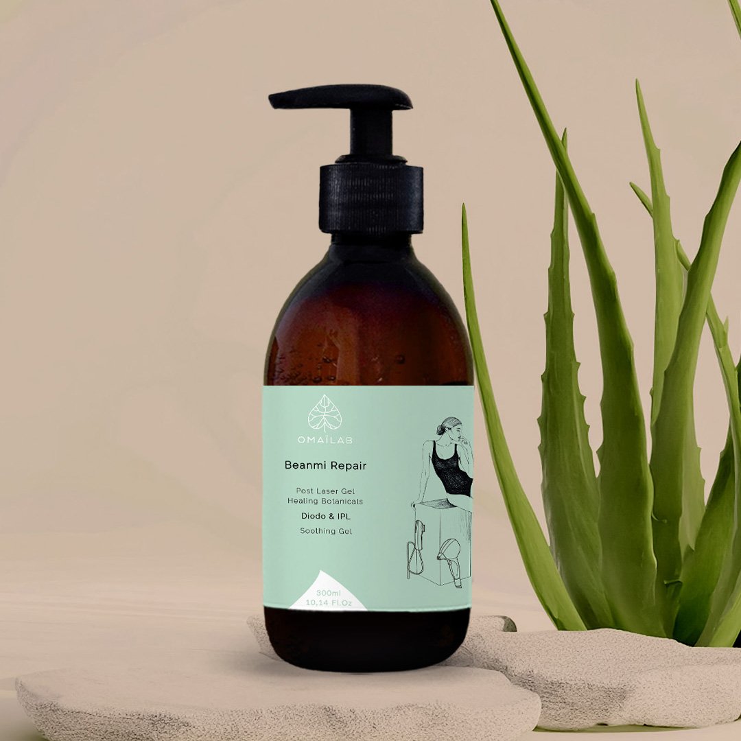 OMAÏLAB Beanmi Repair plant-based post-laser & IPL aloe soothing gel with aloe vera — EcoSkin Supplies