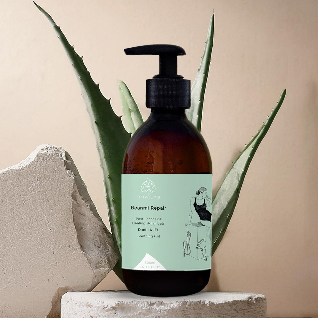OMAÏLAB Beanmi Repair plant-based post-laser & IPL aloe soothing gel with aloe vera — EcoSkin Supplies